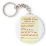 Social Networking Contract For Creeping Parents keychains