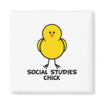 Social Studies Chick magnets