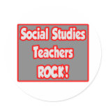 Social Studies Teachers Rock! stickers