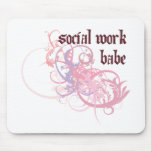 Social Work Babe mousepads