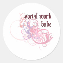Social Work Babe Stickers
