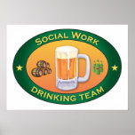 Social Work Drinking Team posters