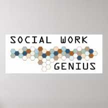 Social Work Genius Print