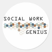 Social Work Genius Sticker