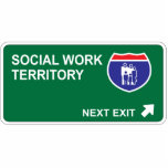 Social Work Next Exit photo sculptures