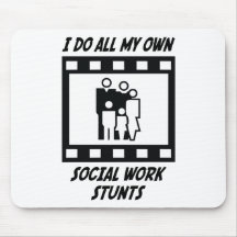 Social Work Stunts Mouse Mats