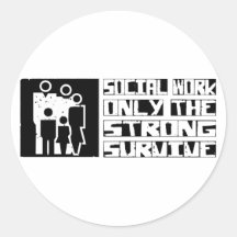 Social Work Survive Sticker