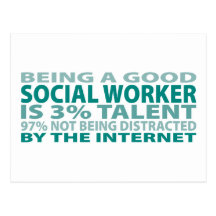 Social Worker 3% Talent Postcard