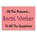 Social Worker "All The Answers" cards
