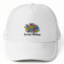 Social Worker Blooms Mesh Hats