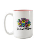 Social Worker Blooms mugs