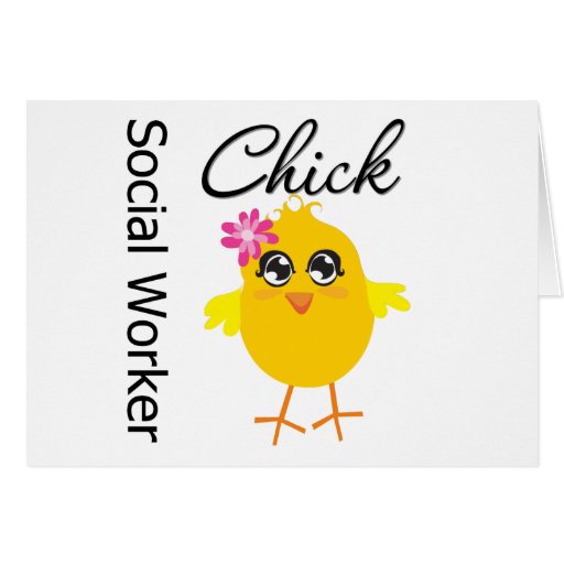 Social Worker Chick Greeting Cards