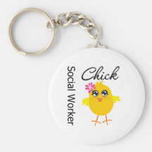 Social Worker Chick Keychain