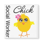 Social Worker Chick magnets