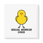 Social Worker Chick magnets
