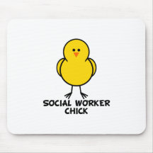 Social Worker Chick Mouse Mats