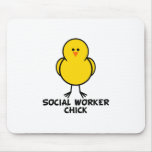 Social Worker Chick mousepads