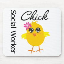 Social Worker Chick Mousepads