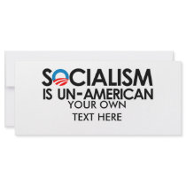 Socialism is un-American Rack Card Design
