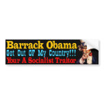 Socialist Traitor bumper stickers