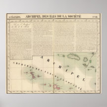 Society Islands Oceania no 42 Print