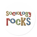 Sociology Rocks Round Sticker