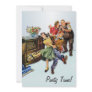 Sock Hop Party Time Retro Personalized Invitation