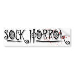 Sock Horror bumper stickers