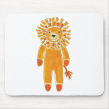 Sock Lion Mouse Pad
