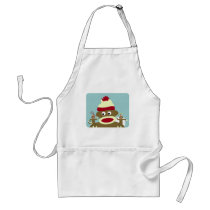 Sock Monkey Angel & Devil Apron