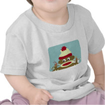 Sock Monkey Angel & Devil Tshirts