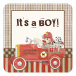 Sock Monkey, Baby Announcement or Shower Seals stickers