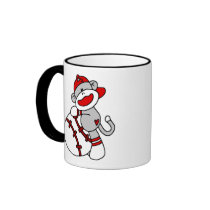Sock Monkey Baseball Coffee Mug
