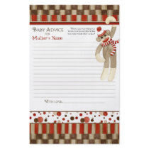 Sock Monkey, Boy Baby Shower Advice