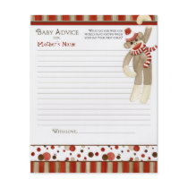 Sock Monkey, Boy Baby Shower Advice