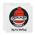 Sock Monkey Card / Invitation
