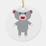 Sock Monkey Christmas Ornament