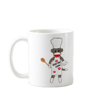 Sock Monkey Cook by lil kolohe Jessica - Mug
