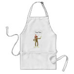 Sock Monkey Customisable Comic Speech Bubble Apron