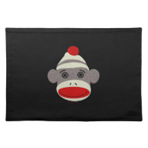 Sock Monkey Face Placemat