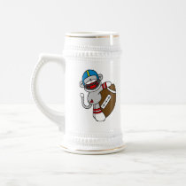 Sock Monkey Football T shirts and Gifts Coffee Mugs