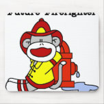 Sock Monkey Future Firefighter Mouse Pads