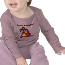 Sock Monkey Future Firefighter Tshirts and Gifts