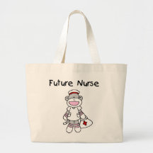 Sock  Monkey Future Nurse T-shirts and Gifts Canvas Bag
