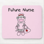 Sock  Monkey Future Nurse T-shirts and Gifts Mouse Pad
