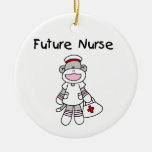 Sock  Monkey Future Nurse T-shirts and Gifts Ornament