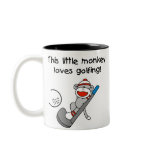 Sock Monkey Golf Mug