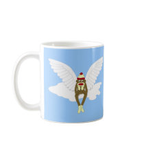 Sock Monkey Guardian Angel Mugs