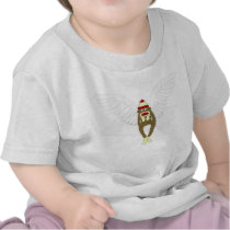 Sock Monkey Guardian Angel Tee Shirt