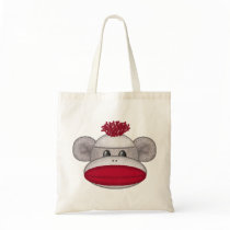 Sock Monkey Head Bags